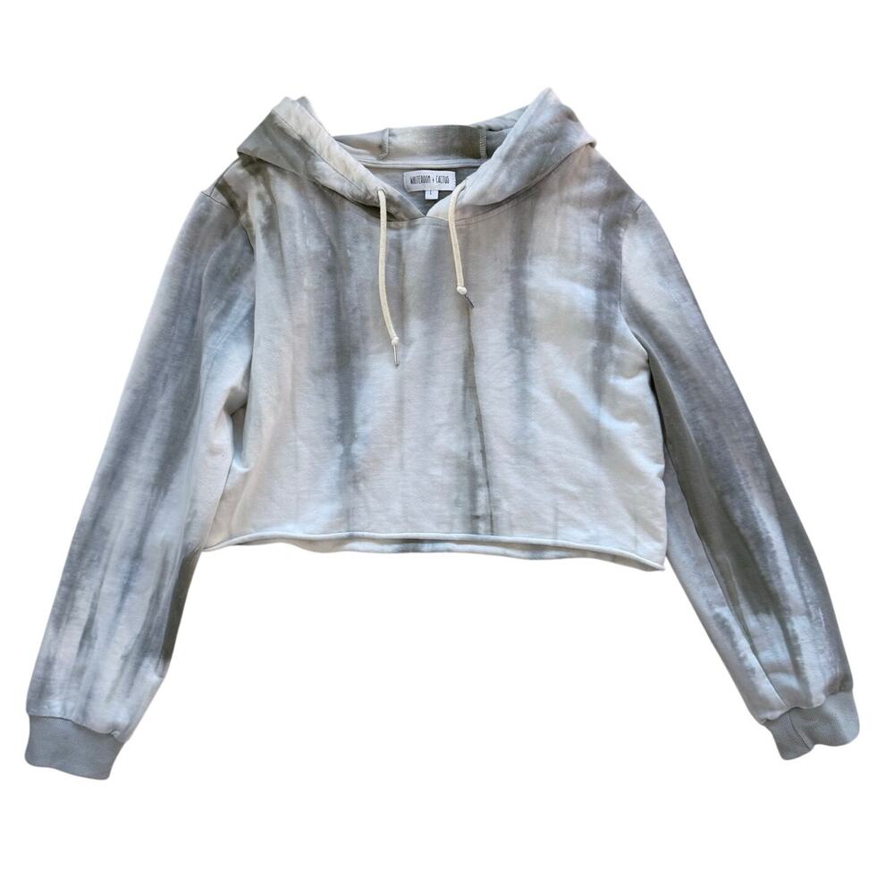 Whiteroom & Cactus Tie Dye Sweatshirt Cotton Pullover Hoodie Green Size Large